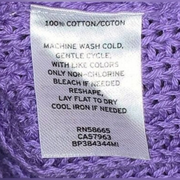 BP - Nordstrom Purple Veronica Knit Sweater Size L - Picture 9 of 9